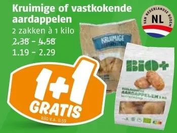 Aanbieding: Kruimige of vastkokende aardappelen