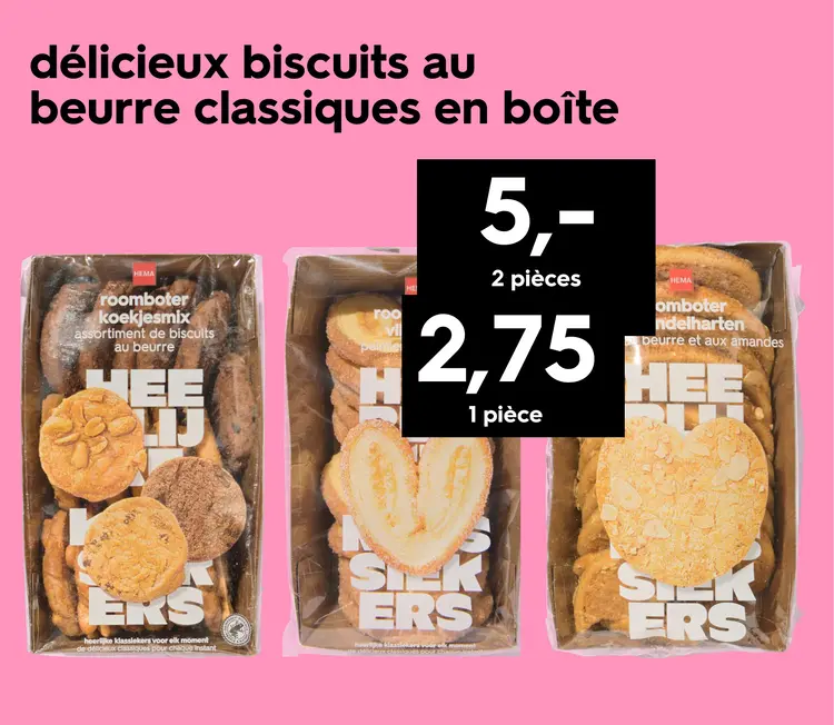 Offre: biscuits au beurre classiques en boîte