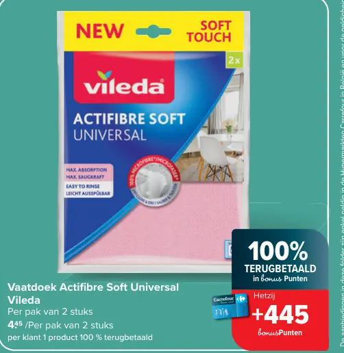 Promotie: Vaatdoek Actifibre Soft Universal