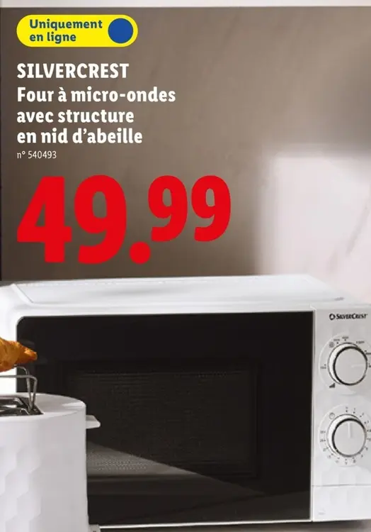 Offre: Four à micro-ondes avec structure en nid d'abeille