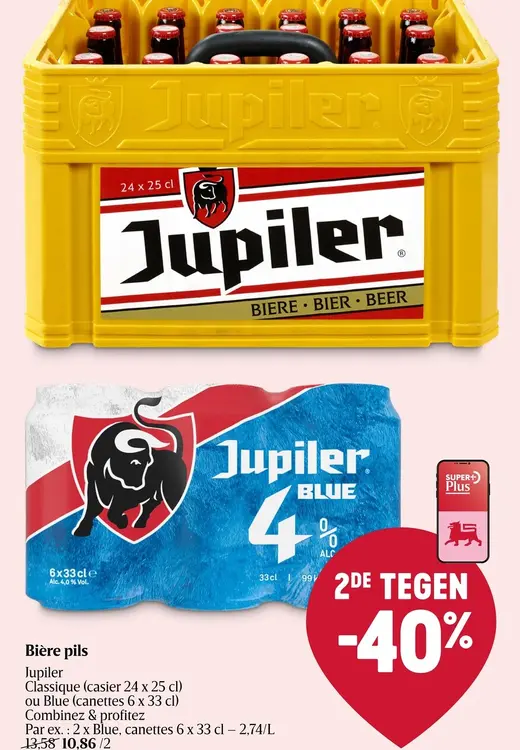 Offre: Bière pils Jupiler