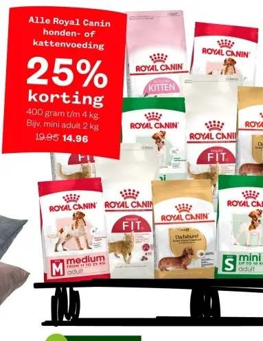 Aanbieding: Royal Canin honden- of kattenvoeding