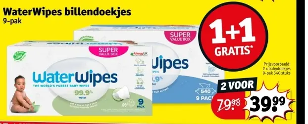 Aanbieding: WaterWipes billendoekjes