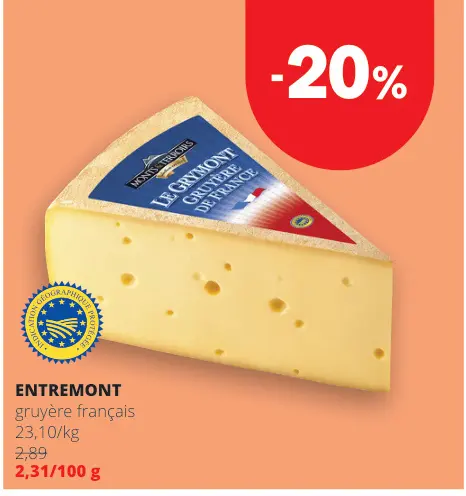 Offre: Gruyère de france