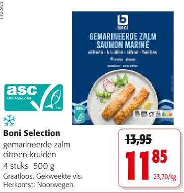 Promotie: gemarineerde zalm citroen-kruiden