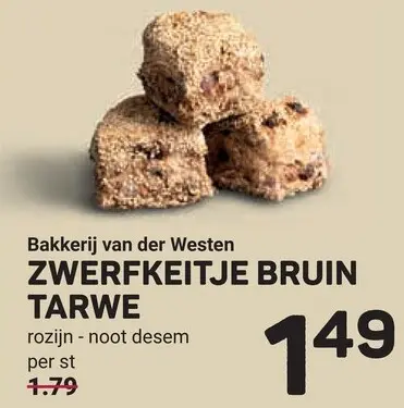 Aanbieding: Zwerfkeitje bruin tarwe