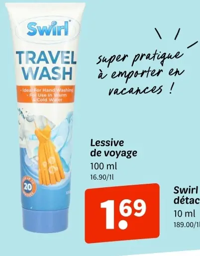 Offre: Lessive de voyage