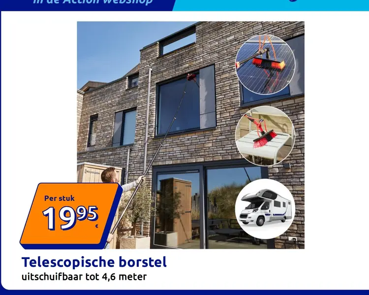 Promotie: Telescopische borstel