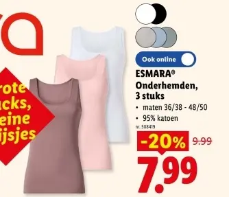 Promotie: Onderhemden