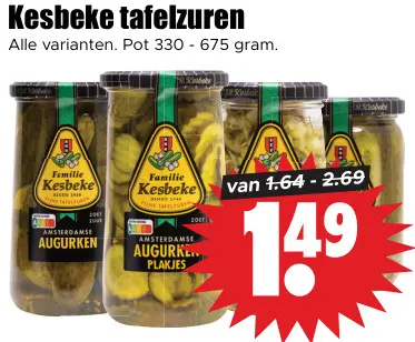 Aanbieding: Tafelzuren
