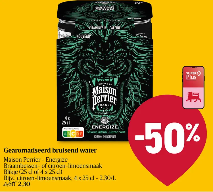 Aanbieding: Gearomatiseerd bruisend water Maison Perrier 