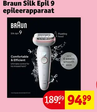 Aanbieding: Braun Silk Epil 9 epileerapparaat