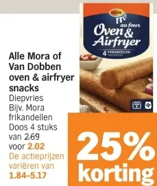 Aanbieding: Alle Mora of Van Dobben oven & airfryer snacks