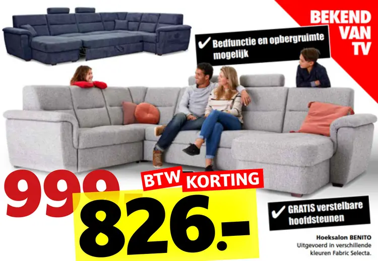 Promotie: Hoeksalon BENITO