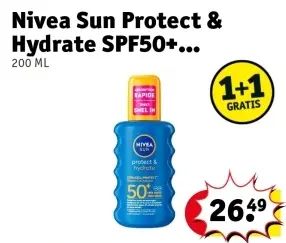 Aanbieding: Nivea Sun Protect & Hydrate SPF50+...