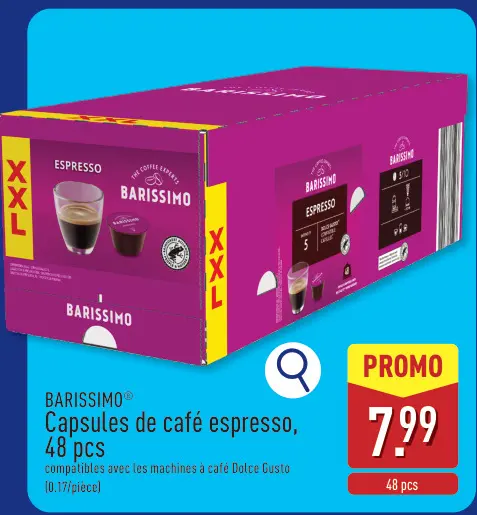 Offre: Capsules de café espresso