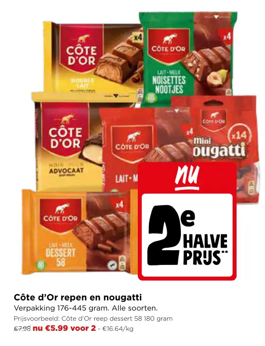 Promotie: Côte d'Or repen en nougatti