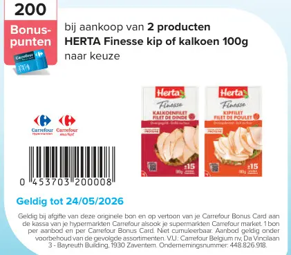 Promotie: HERTA Finesse kip of kalkoen