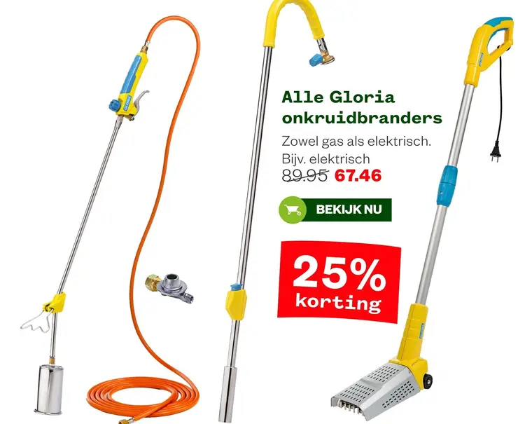 Aanbieding: Gloria onkruidbranders