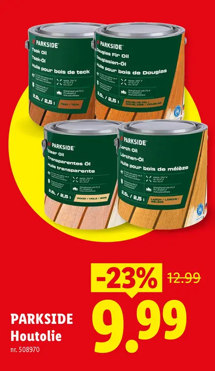 Promotie: Houtolie