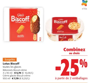Offre: Lotus Biscoff toutes les glaces