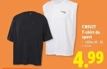 Offre: T-shirt de sport