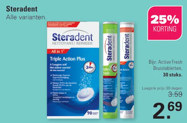 Aanbieding: Active Fresh Bruistabletten