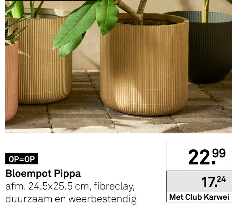 Aanbieding: Bloempot Pippa