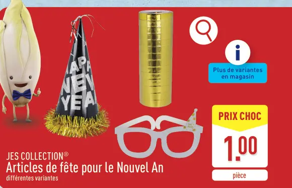 Offre: Articles de fête pour le Nouvel An