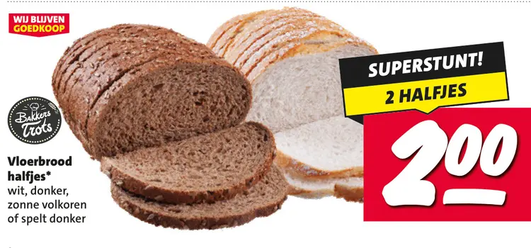Aanbieding: Vloerbrood halfjes