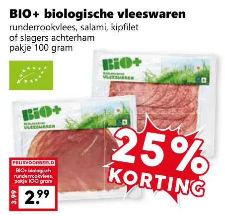 Aanbieding: Biologische vleeswaren