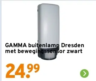 Aanbieding: buitenlamp Dresden met bewegingssensor zwart