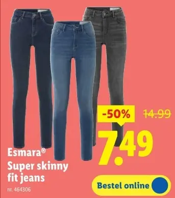 Promotie: Super skinny fit jeans