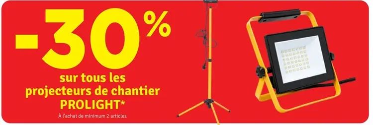 Offre: Projecteurs de chantier