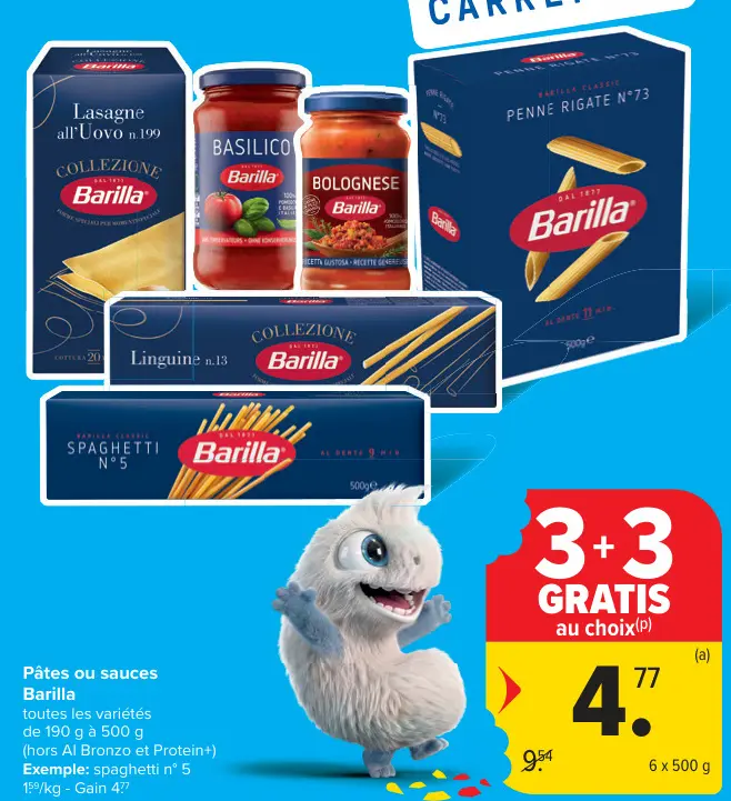 Offre: Pâtes ou sauces