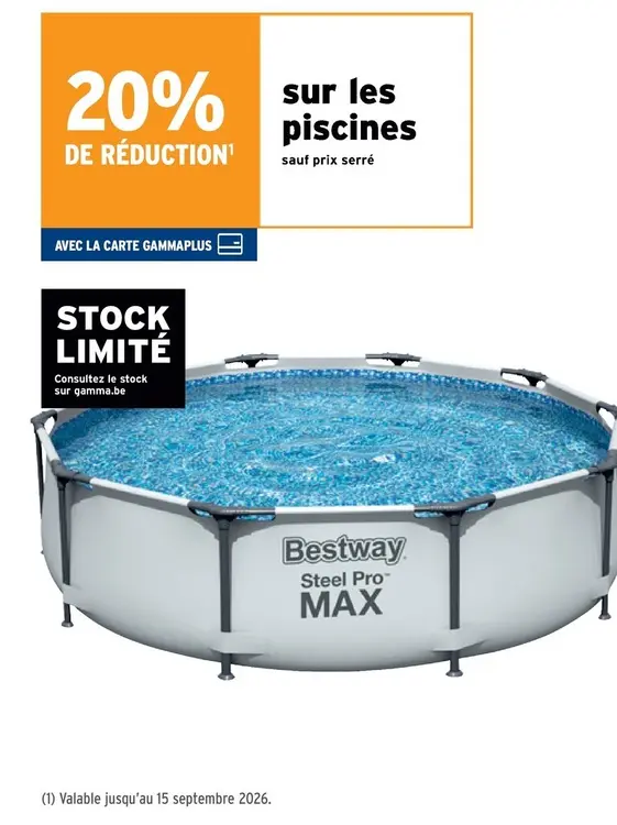 Offre: Piscine Bestway Steel Pro MAX