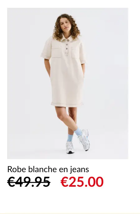 Offre: Robe blanche en jeans