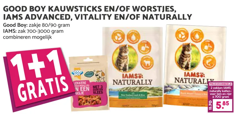 Aanbieding: Kauwsticks en/of worstjes, Advanced, Vitality en/of naturally