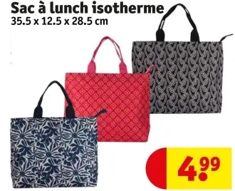 Offre: Sac à lunch isotherme