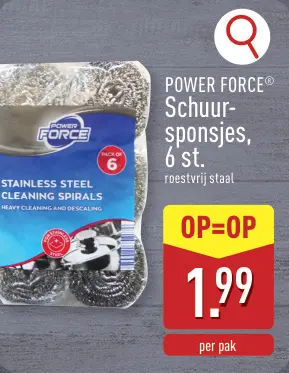 Promotie: Schuursponsjes