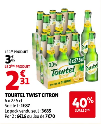 Offre: Tourtel twist citron