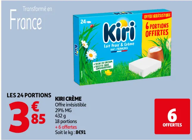 Promotie: Kiri crème