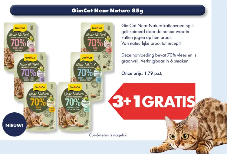 Aanbieding: GimCat Near Nature 85g