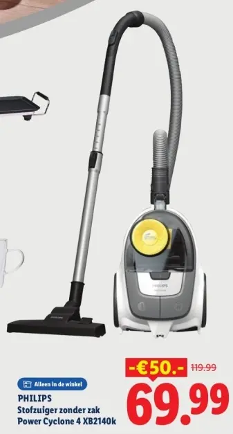 Aanbieding: Stofzuiger zonder zak Power Cyclone 4 XB2140k