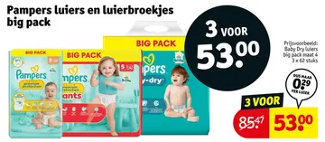 Aanbieding: Luiers en luierbroekjes big pack