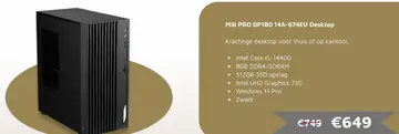 Aanbieding: MSI Modern AM242 1M-1222EU All-in-one pc
