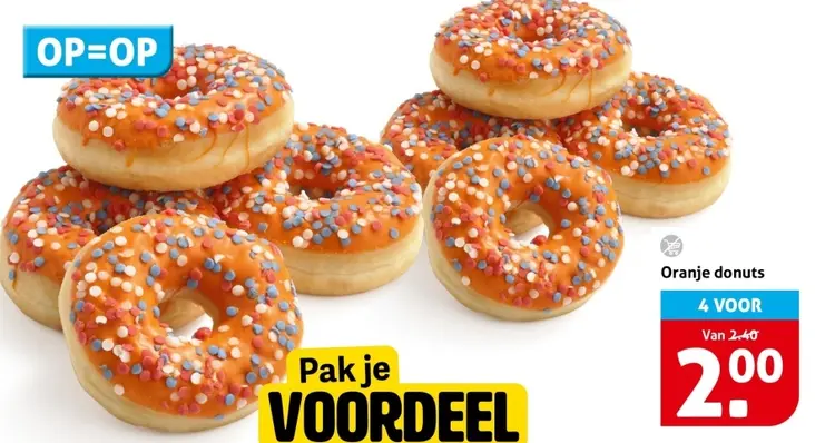 Oranje donuts