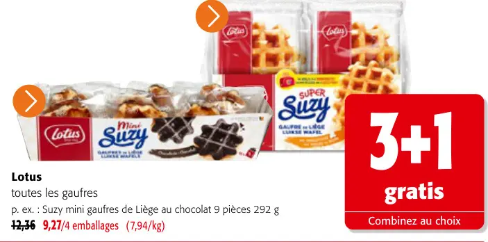 Offre: Suzy Mini Gaufres De Liège Au Chocolat