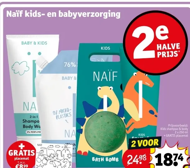 Aanbieding: Naïf kids- en babyverzorging
