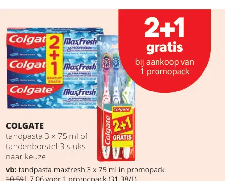 Promotie: Tandpasta of tandenborstel